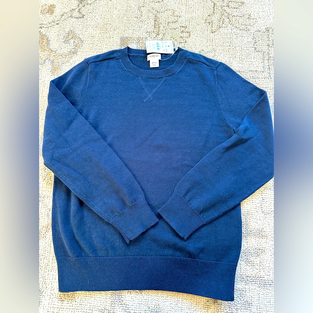 BNWT J Crew Boys Navy sweater size 8/9
